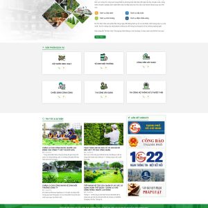 Theme wordpress công ty cây xanh đô thị