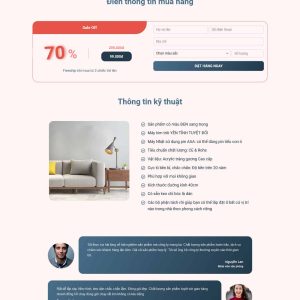 Theme wordpress lading pape bán đồng hồ treo tường