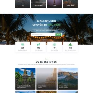 Theme WordPress Du Lịch 01