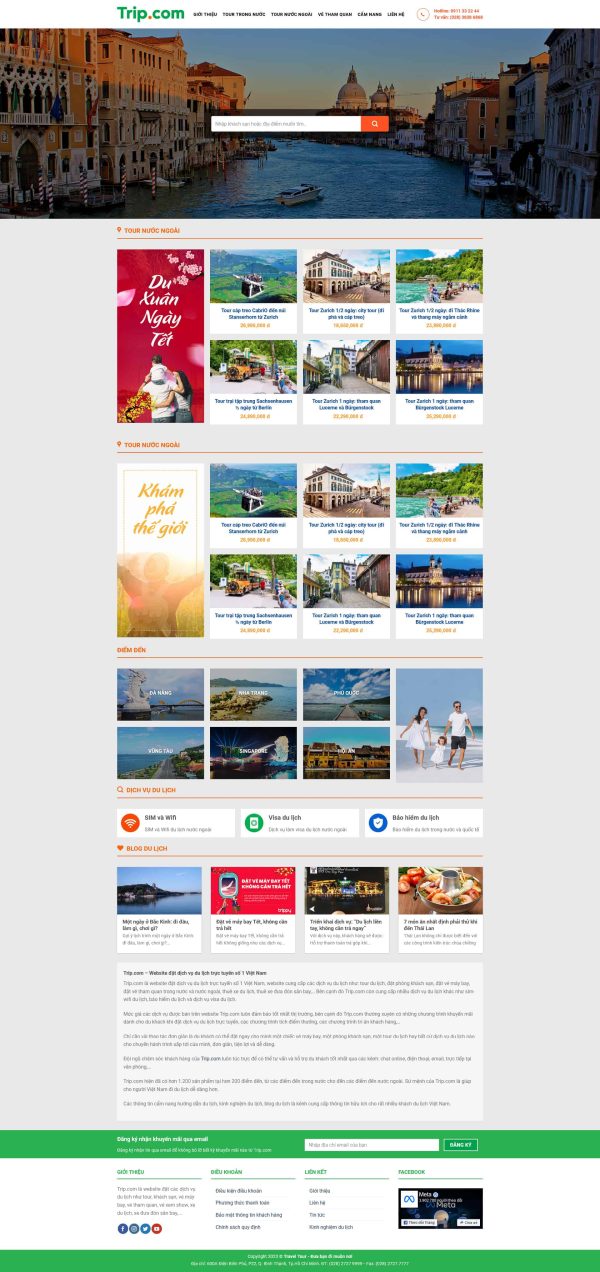 Theme wordpress du lịch 10