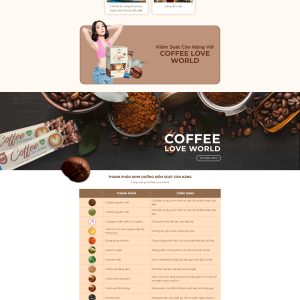 Landing page thực phẩm chức năng