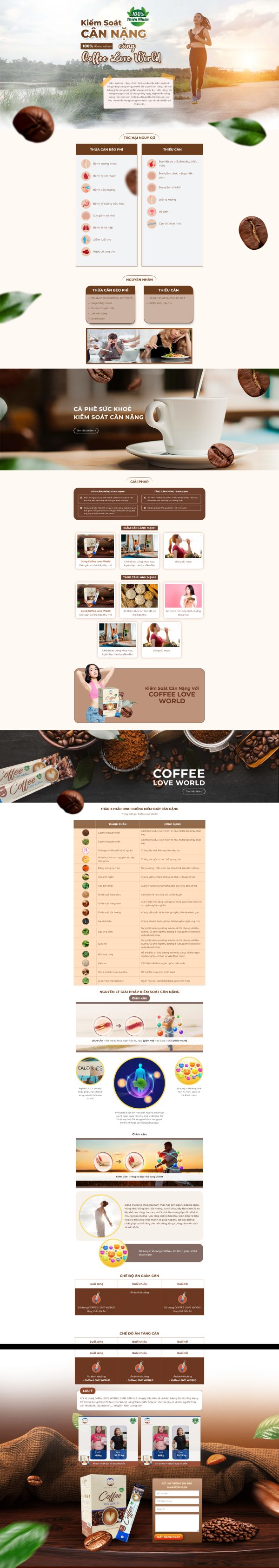 Landing page thực phẩm chức năng