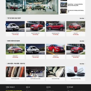 Theme wordpress bán oto hyundai 2