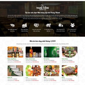 Theme wordpress nhà hàng đẹp