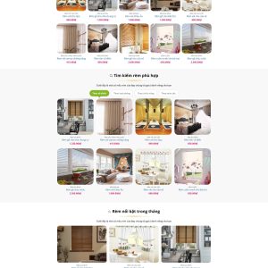 Theme wordpress shop bán mành rèm đẹp