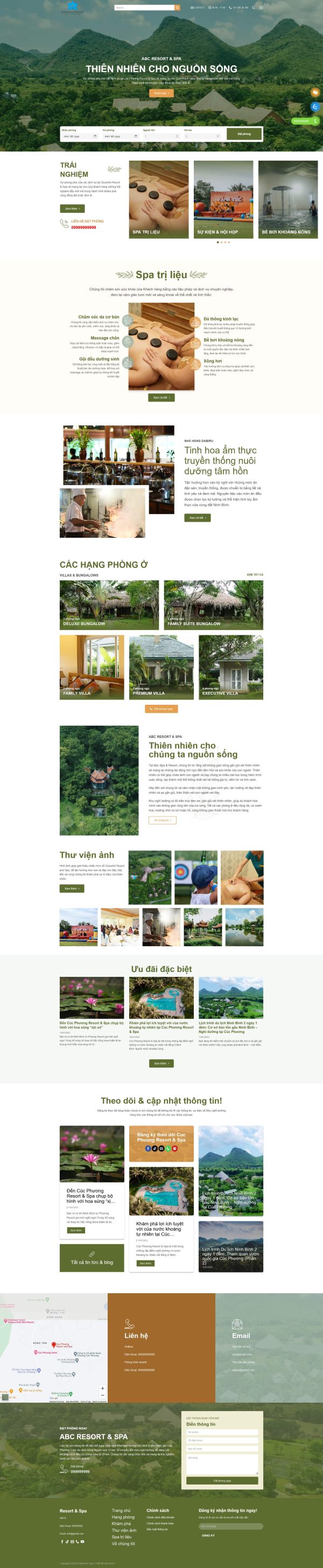 Theme wordpress resort nhà hàng khách sạn