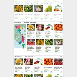 Theme wordpress shop bán trái cây, nông sản