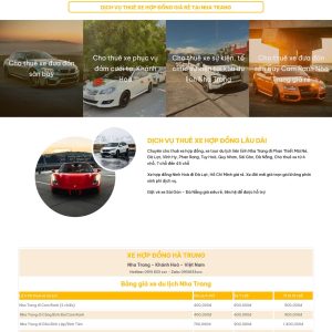 Theme WordPress cho thuê xe 6