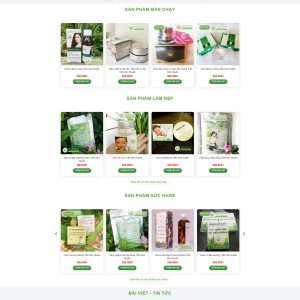 Theme WordPress bán dược phẩm, thuốc nam 02