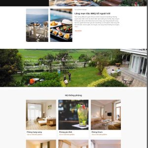 Theme wordpress giới thiệu villa khách sạn 01